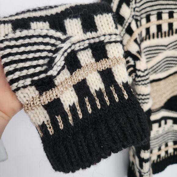 BA&SH Wool Blend Oversized Relaxed Sweater US8 Cozycore Knit Grunge - Picture 4 of 7